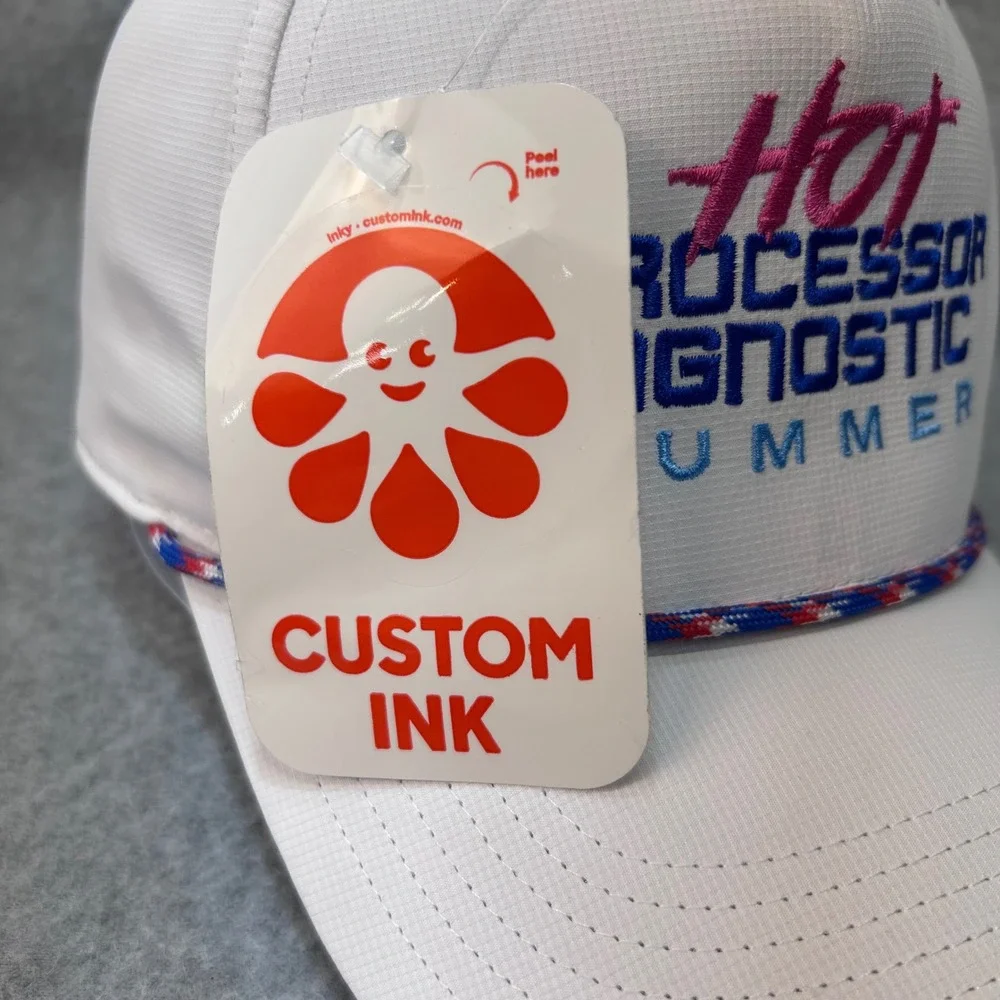 Hot Processor Agnostic Summer Mens White Custom Ink Rope Hat Basis Theory OSFA